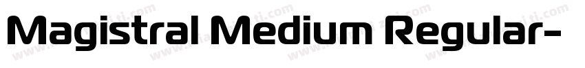 Magistral Medium Regular字体转换